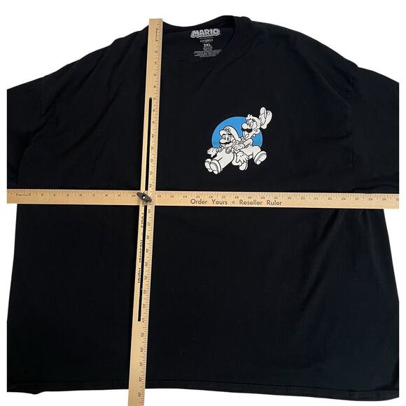 Super Mario and Luigi High Five Tee 3XL | Black Nintendo T-Shirt Retro Gaming - Picture 7 of 9